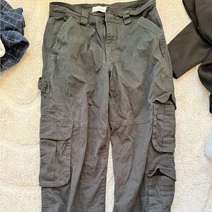 Abercrombie and Fitch cargo pants - black